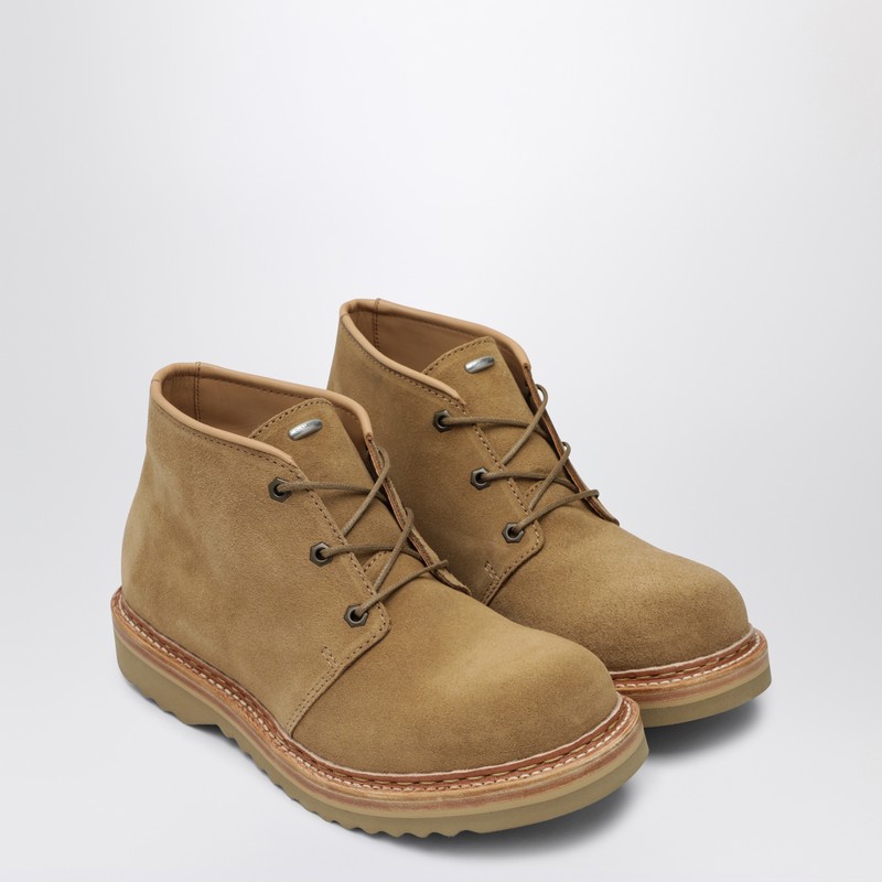 Our Legacy Beige Suede Chukka Ankle Boots In Brown