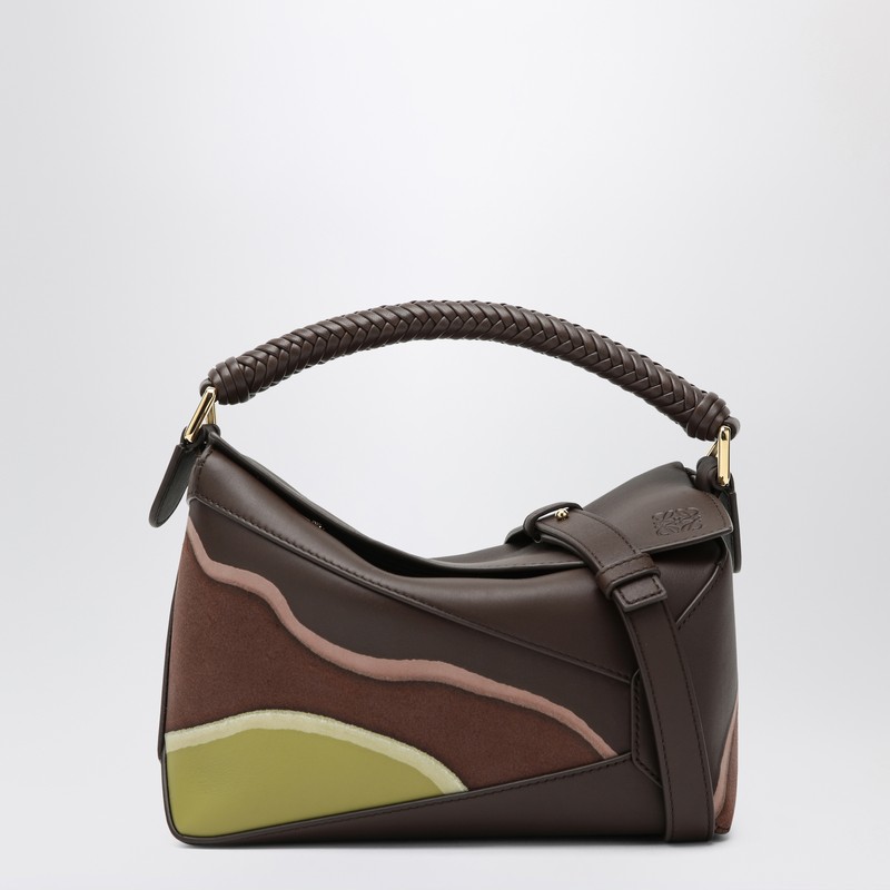 Puzzle Edge small bag Chocolate/Light Moss - Loewe - Modalova