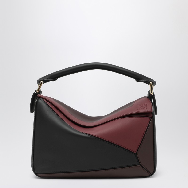 Loewe X Albers Puzzle Square Shoulder Bag In Leather In Multi