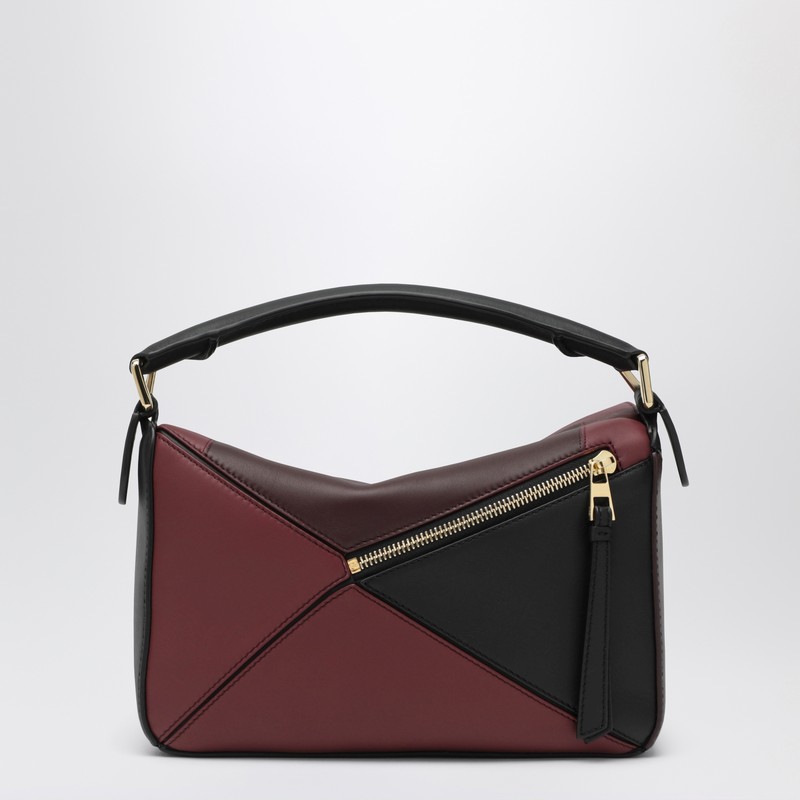 Loewe X Albers Puzzle Square Shoulder Bag In Leather In Multi