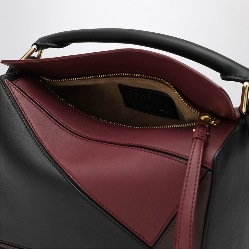 Loewe X Albers Puzzle Square Shoulder Bag In Leather In Multi