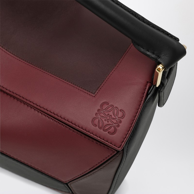 Loewe X Albers Puzzle Square Shoulder Bag In Leather In Multi