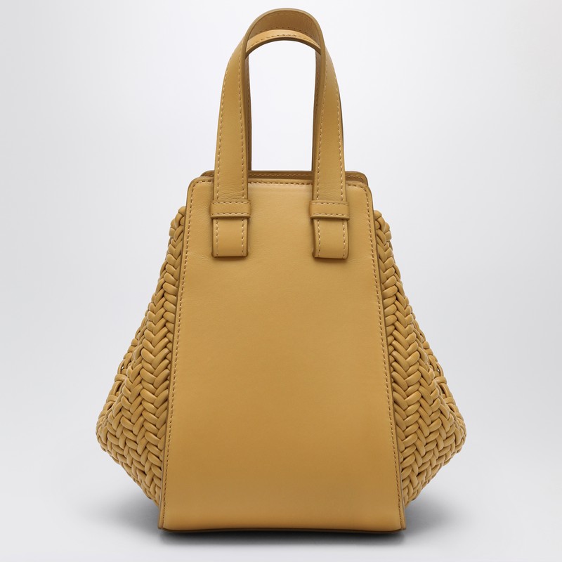 Loewe Sahara Compact Leather Hammock Handbag For Women In Brown In Brown