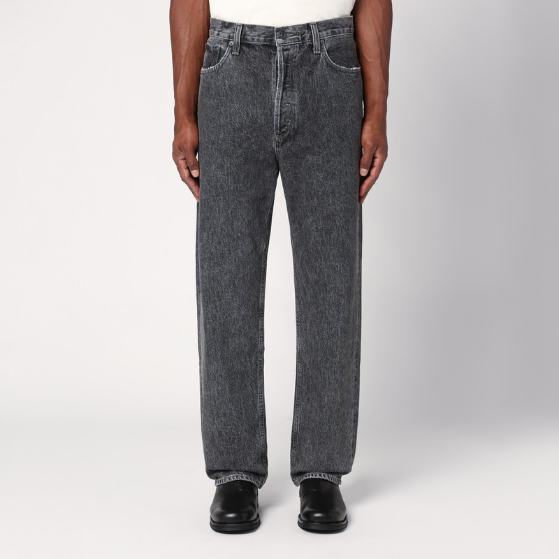 Agolde Washed-effect Grey Jeans In Grey