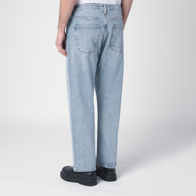 Agolde Light Blue 90s Mid-rise Loose Fit Jeans In Blue