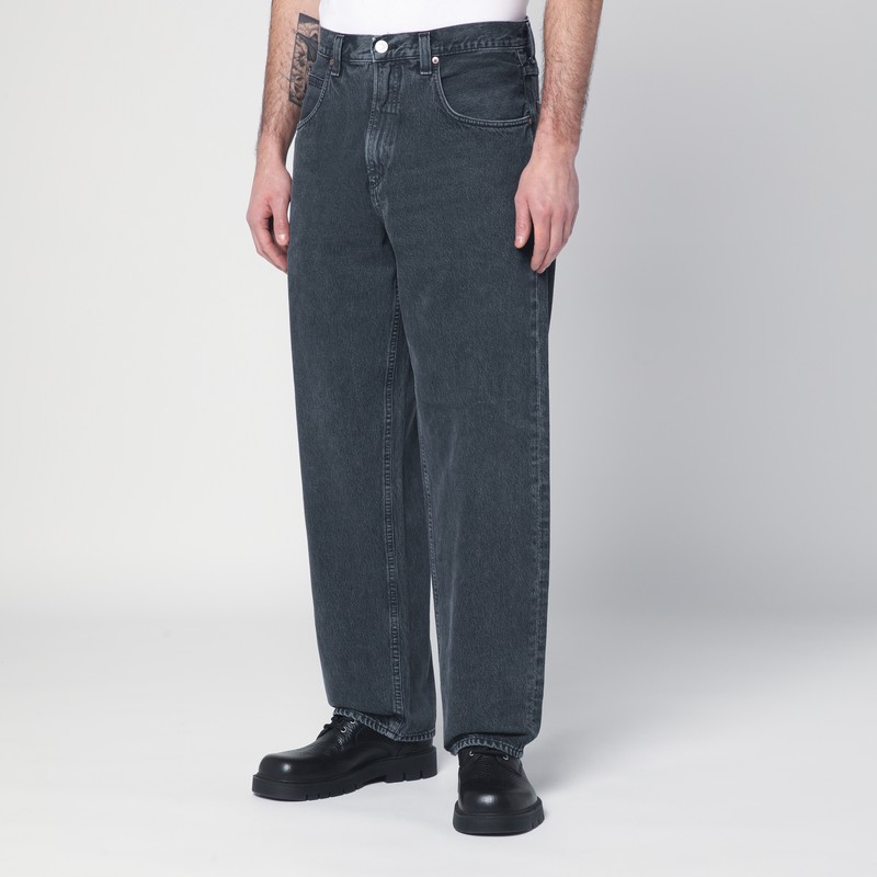 Agolde Low-slung Baggy Jeans In Black