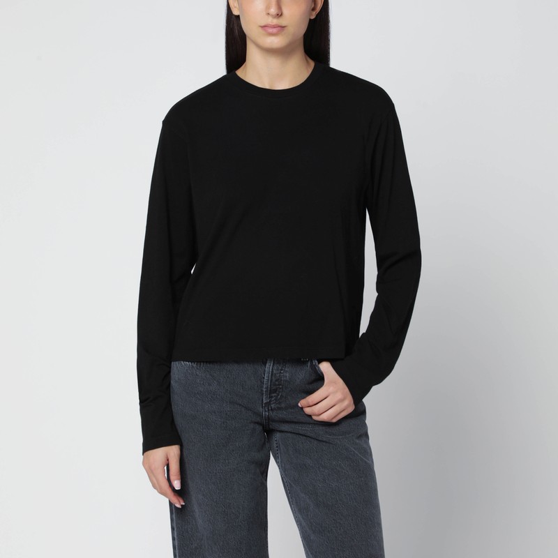 Black organic cotton top