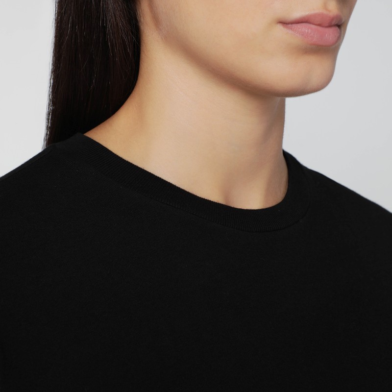 Agolde Black Organic Cotton Top In Black