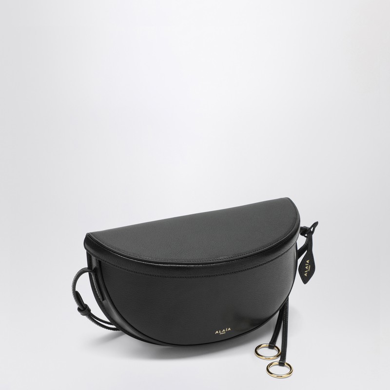 Alaïa Black Leather East West Belt Bag In Black