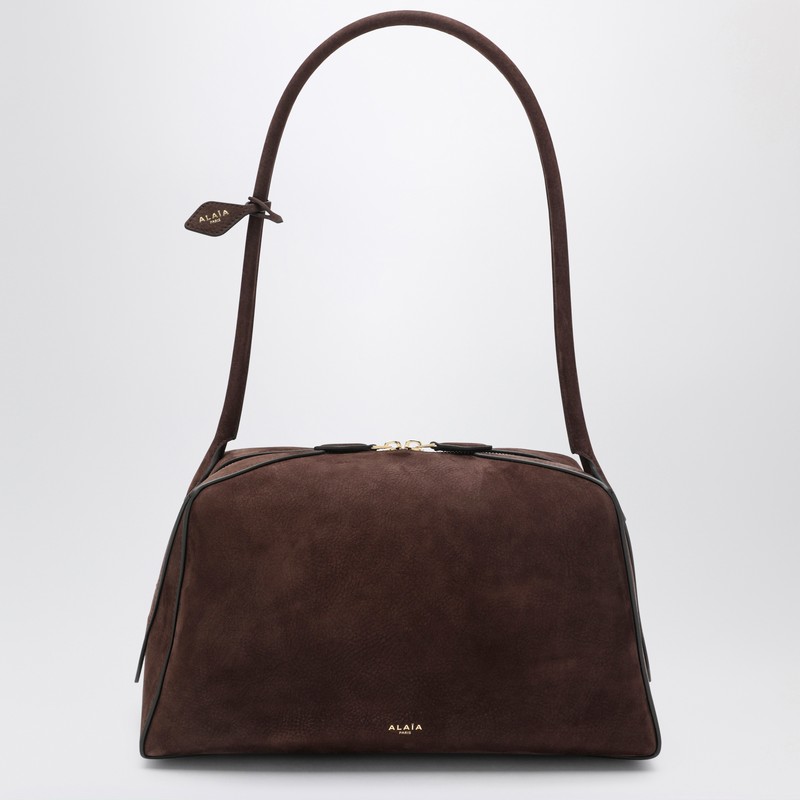 Le Bouledogue bag in brown nubuck