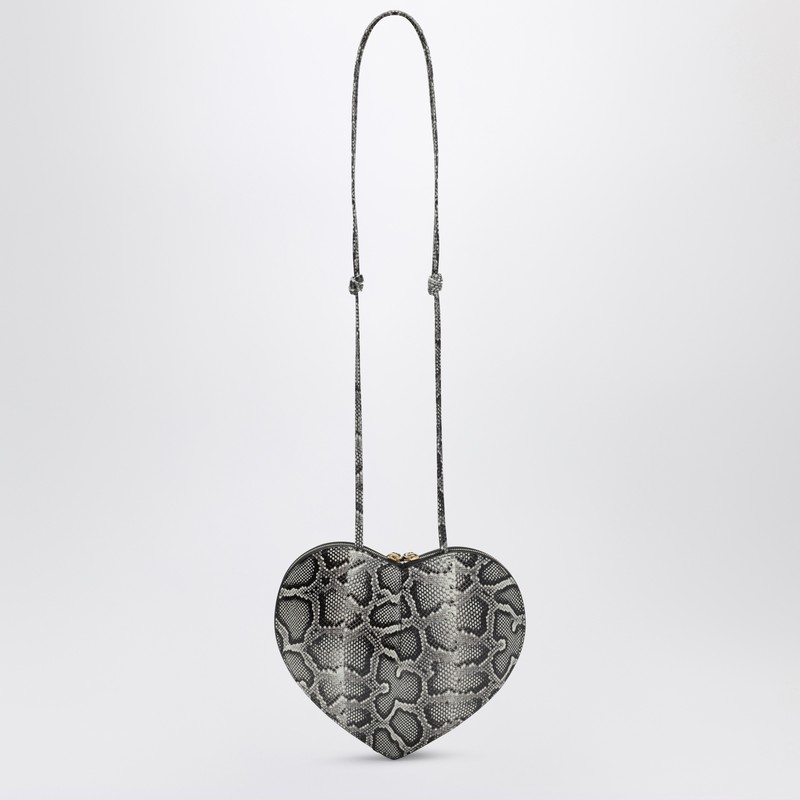 Alaïa Python-print Leather Le Cœur Bag In White