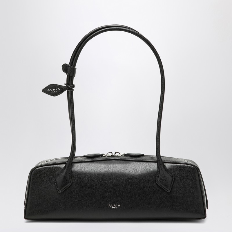 Teckel black leather bag