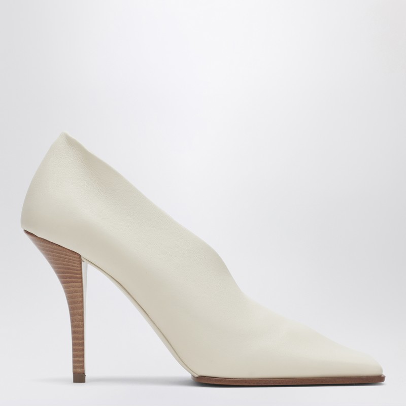Soft Square ivory pumps