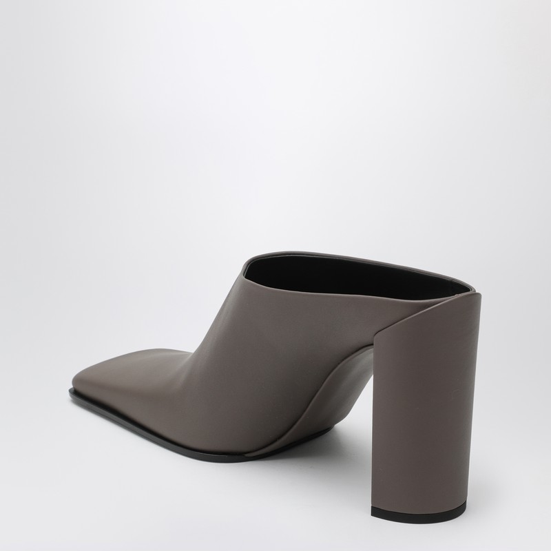 Alaïa Alaia Square-toe Mule In Taupe Grey Women In Gray