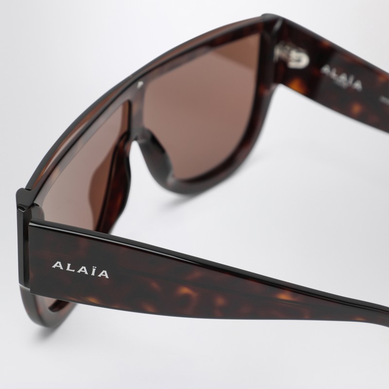 Alaïa Brown Mask Sunglasses In Brown
