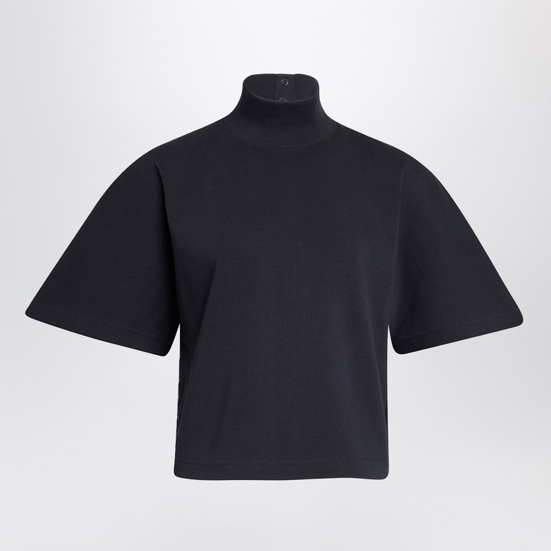 Black cotton turtleneck top - Alaïa - Modalova