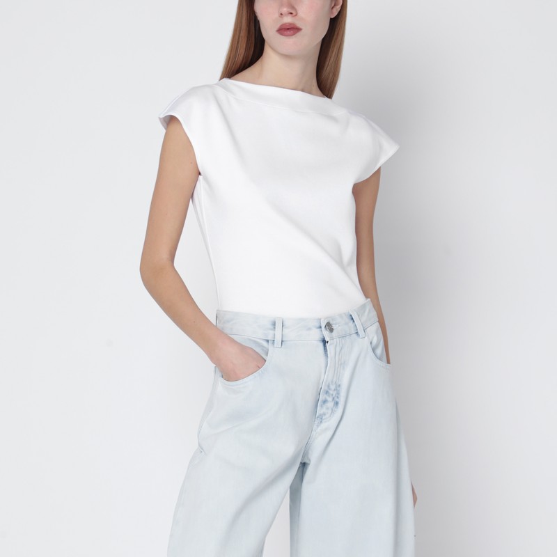 Alaïa White Cotton T-shirt