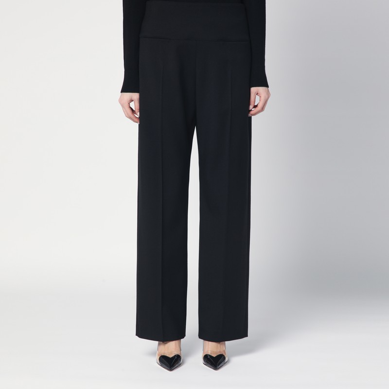 パンツ ALAIA BLACK VIRGIN WOOL TROUSERS Alaïa Black Virgin Wool Trousers | ModeSens
