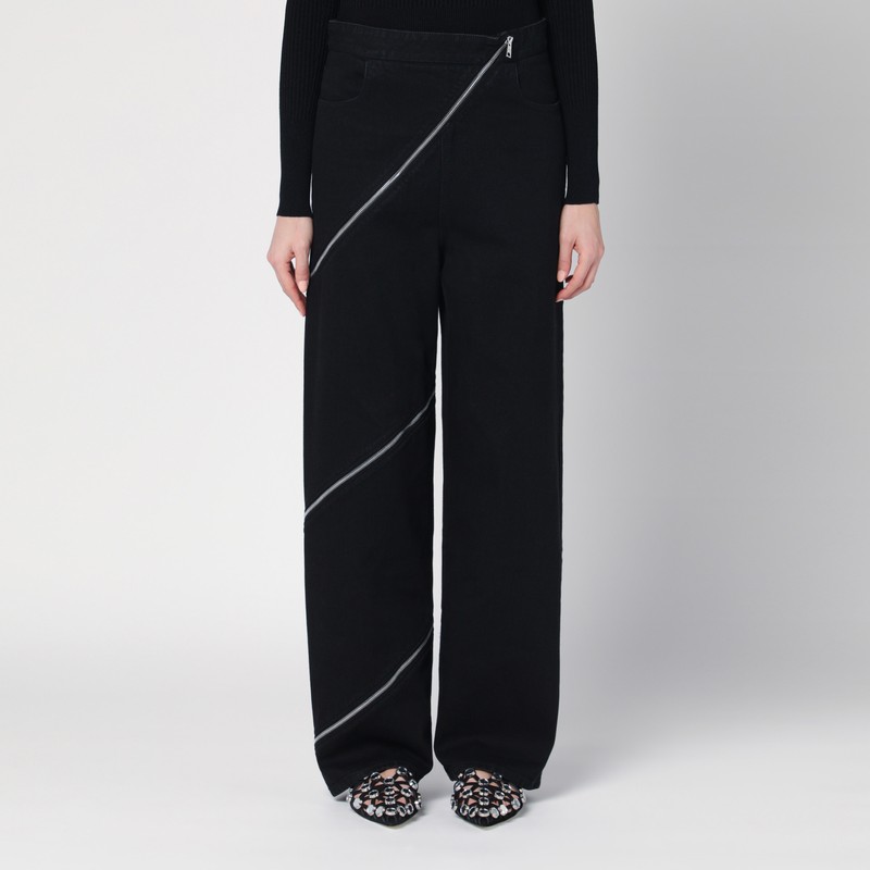 Black zip spiral jeans - Alaïa - Modalova