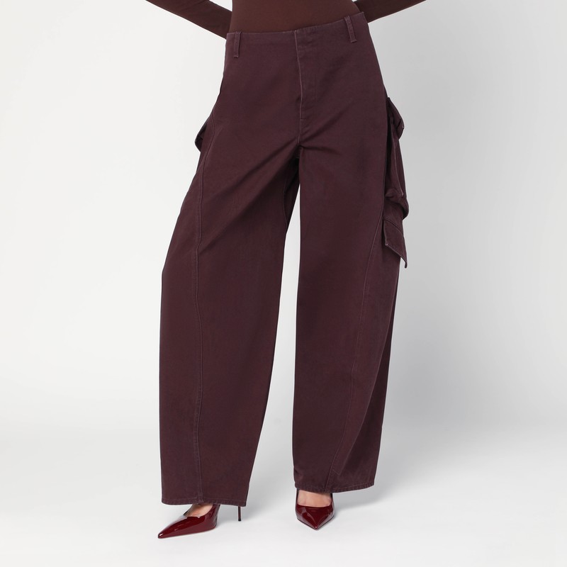 Bordeaux chino cargo pants