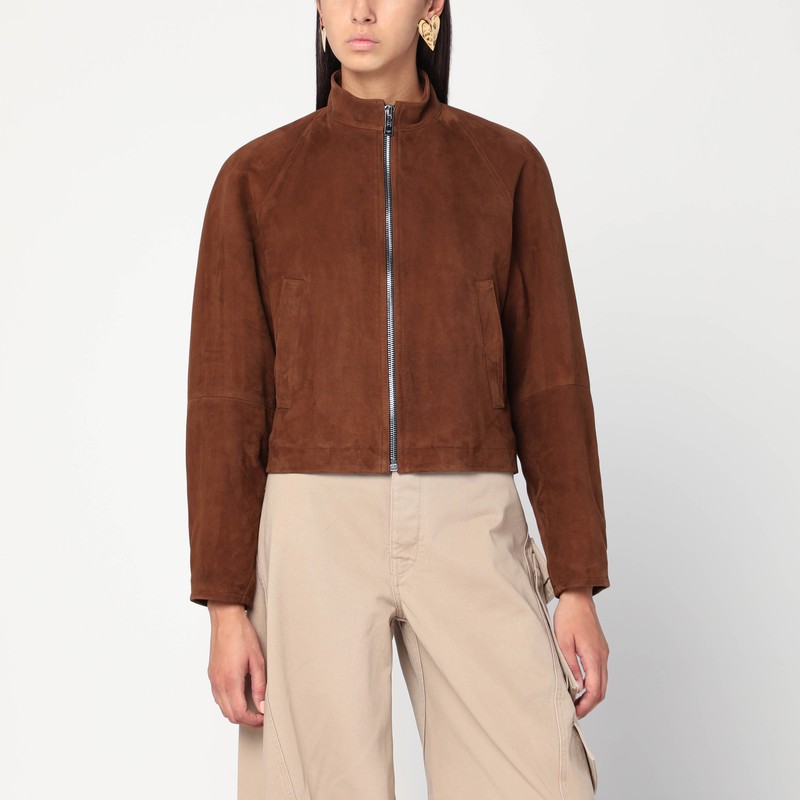 Brown suede jacket