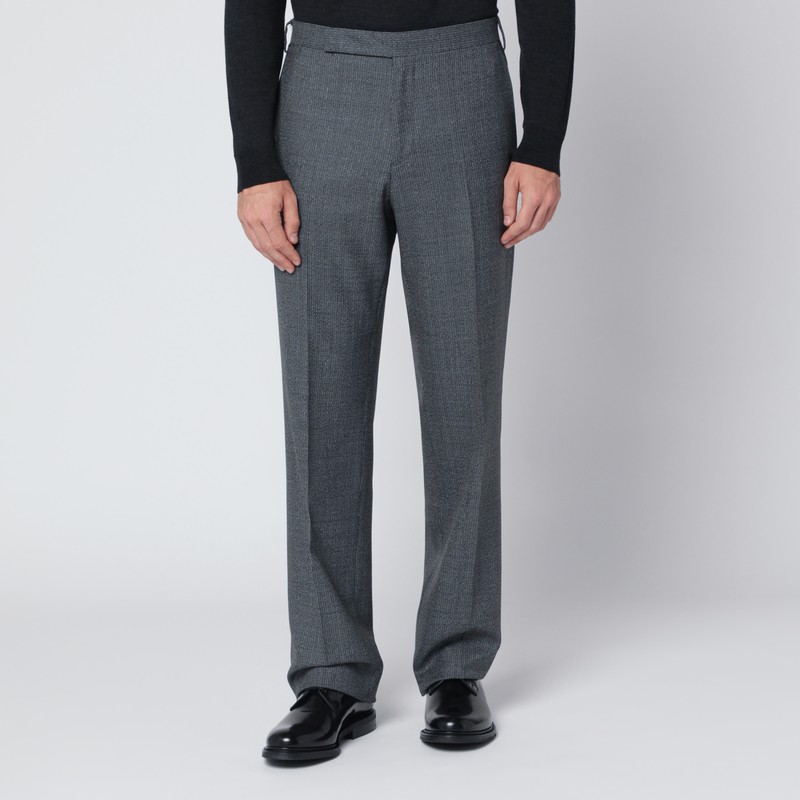 Grey wool trousers