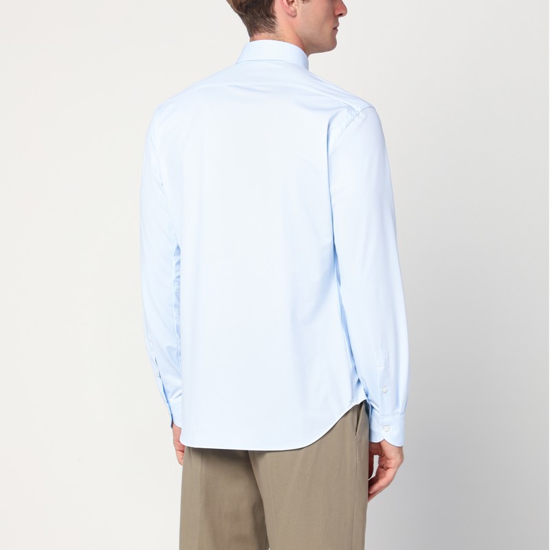Xacus Light Blue Active Twill Shirt In Blue