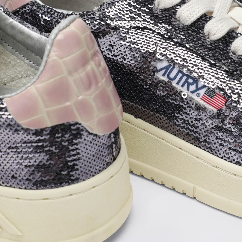 Autry "dallas Low Sparkling" Sneaker In Multi