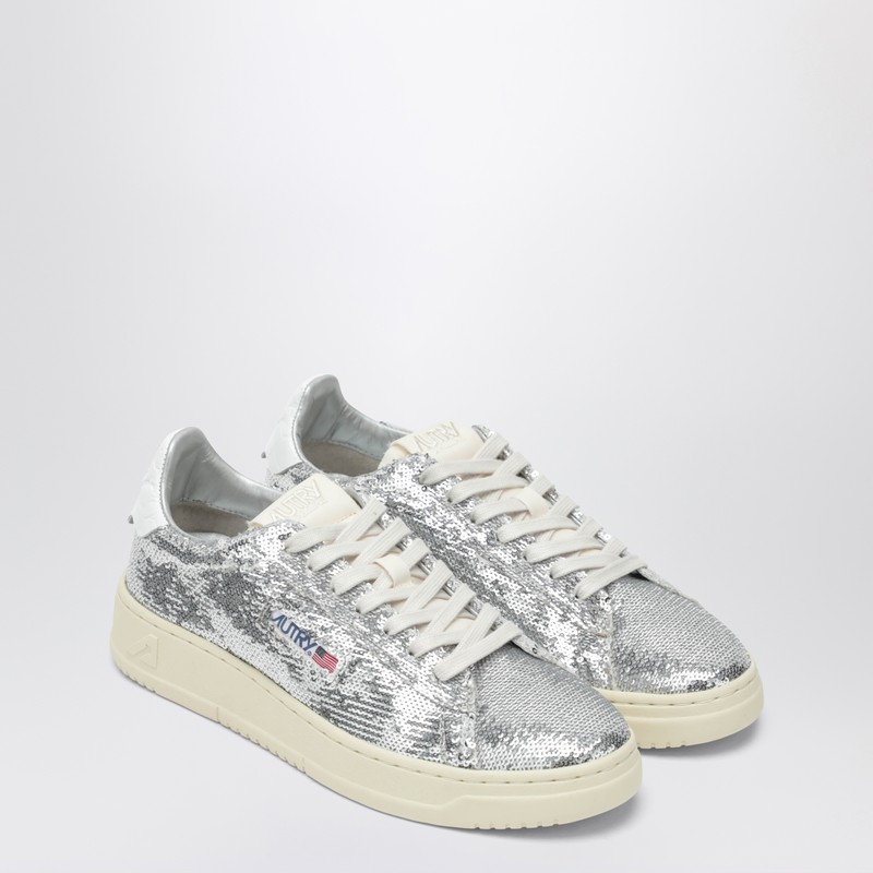 Autry "dallas Low Sparkling" Sneaker In Gray