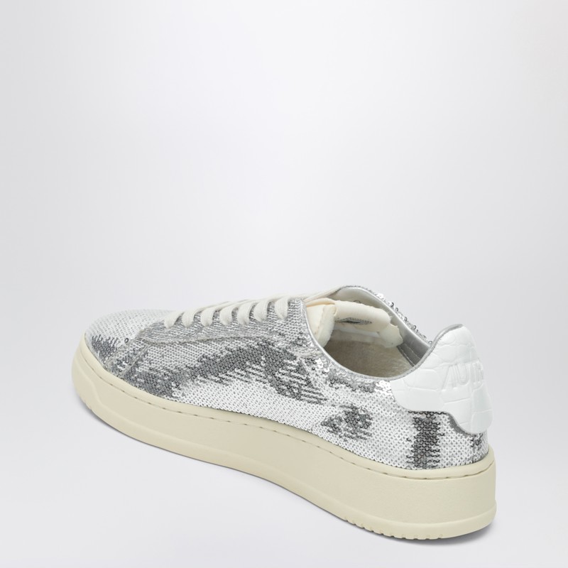 Autry "dallas Low Sparkling" Sneaker In Gray