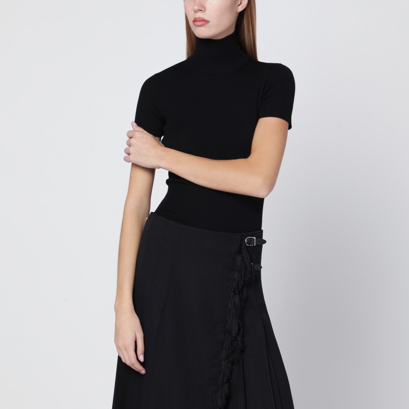 Black wool turtleneck
