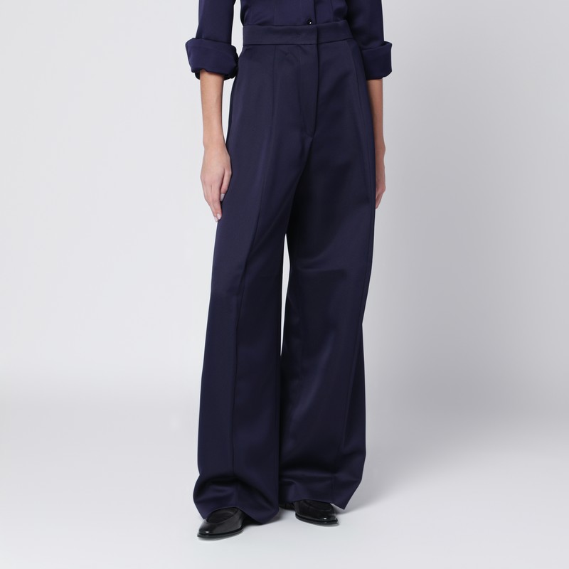 Dark purple oversized trousers