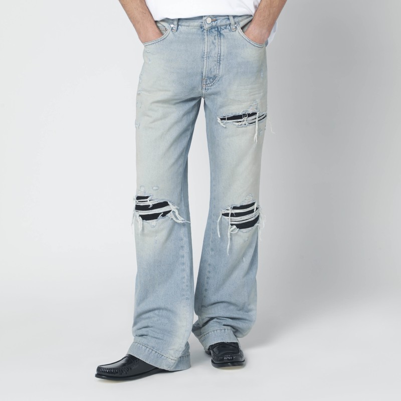 Ripped jeans in Mist Indigo