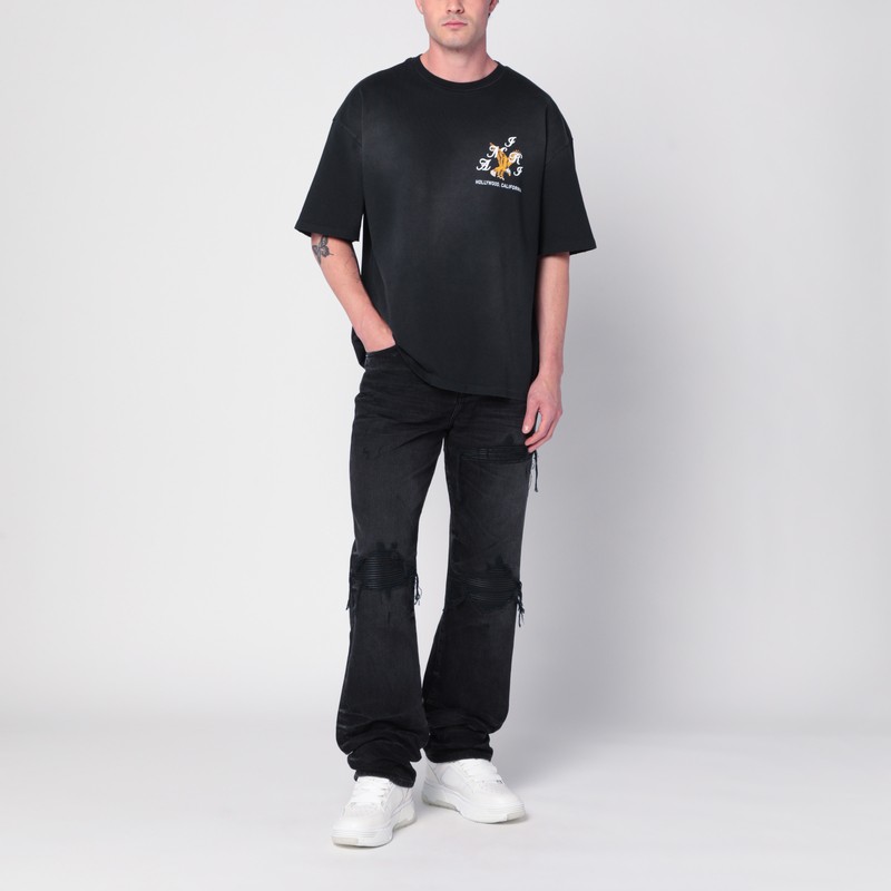 Amiri Vintage Distressed Jeans Belt Loops In Black