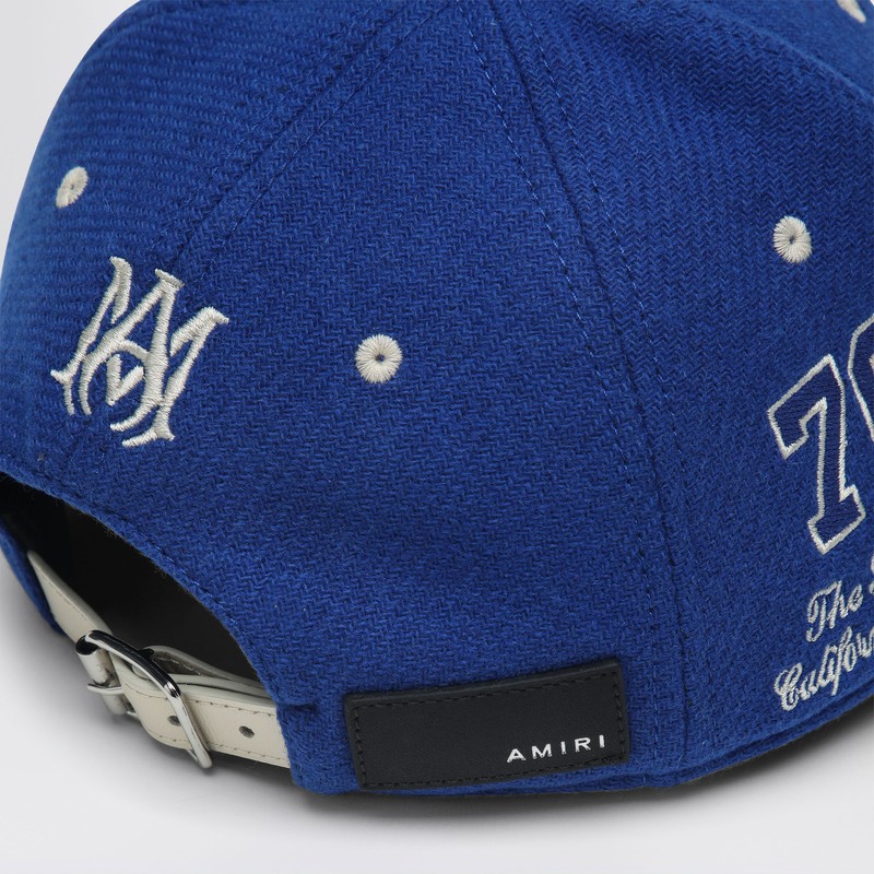 Amiri Ma Spirit Logo-embroidered Cap In Blue