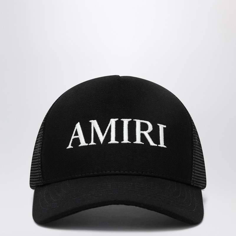 Black baseball cap with logo