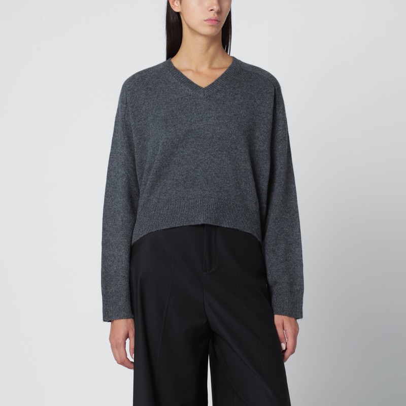 Anthracite grey cashmere sweater