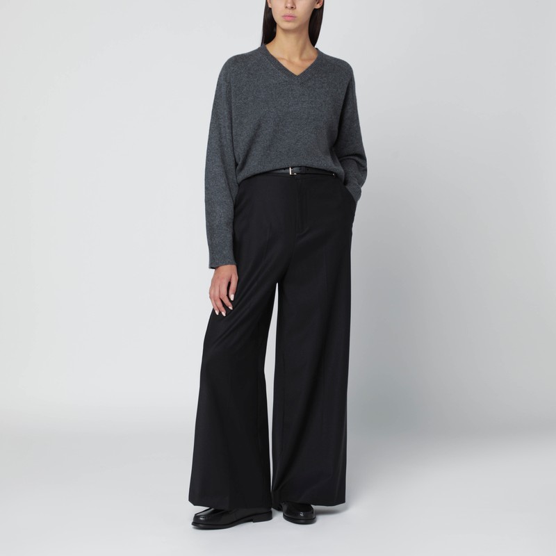 Loulou De Saison Anthracite Grey Cashmere Sweater In Gray