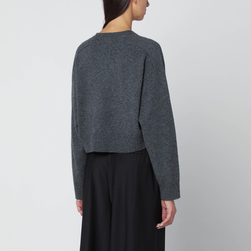Loulou De Saison Anthracite Grey Cashmere Sweater In Gray