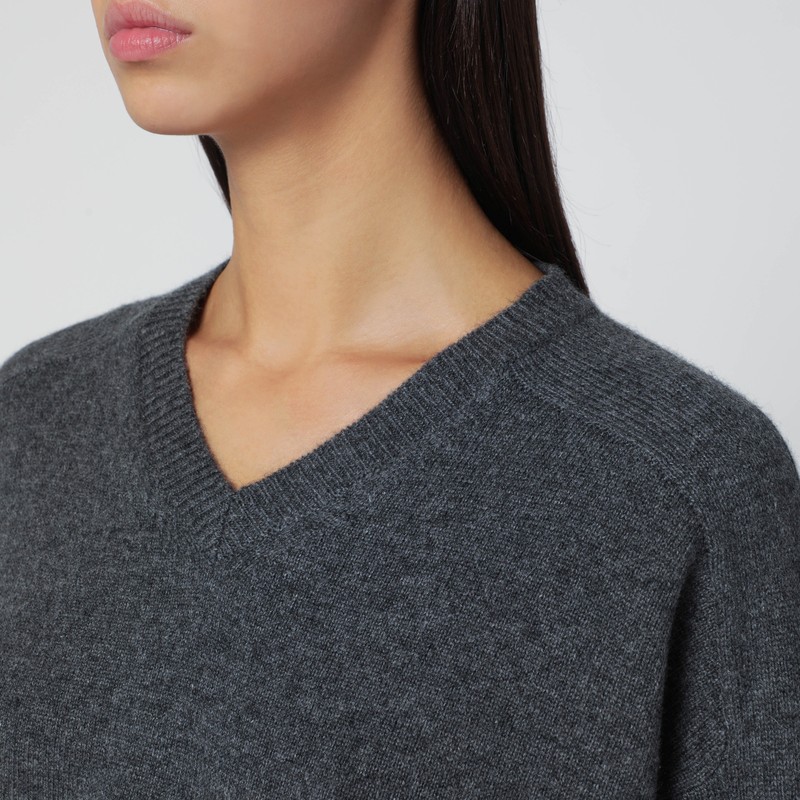 Loulou De Saison Anthracite Grey Cashmere Sweater In Gray