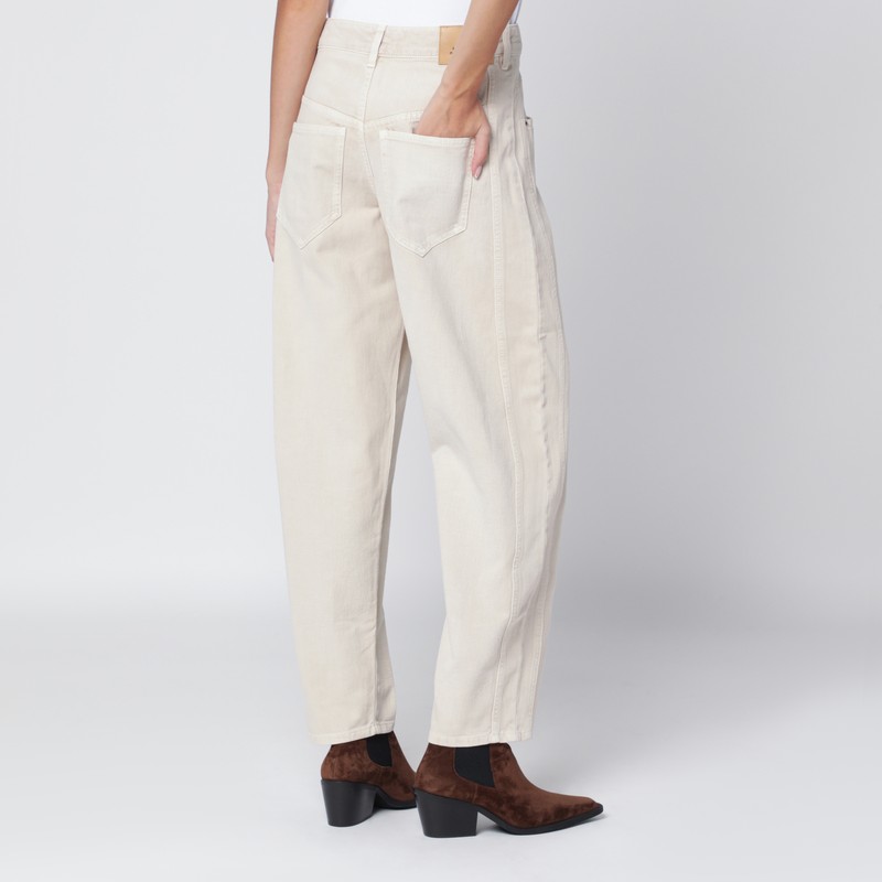 Isabel Marant Casual Cotton Blend Trousers Five Pockets In Multi