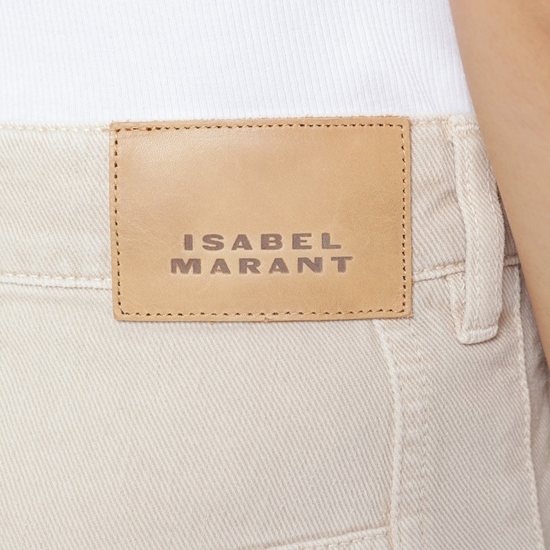 Isabel Marant Casual Cotton Blend Trousers Five Pockets In Multi