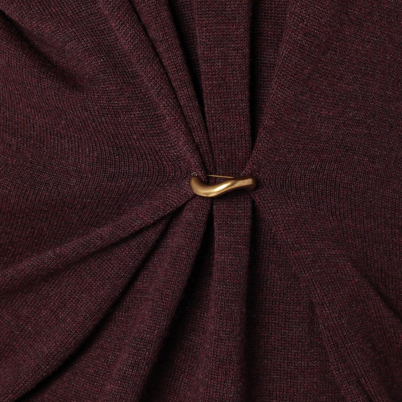 Isabel Marant Cosima V-neck Sweater In Burgundy