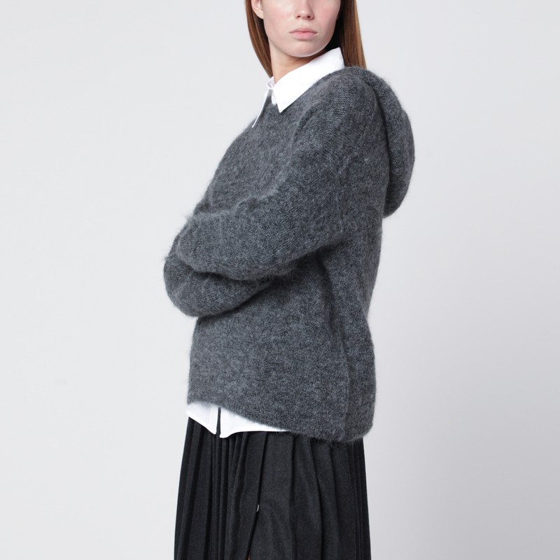 Anthracite hooded sweater