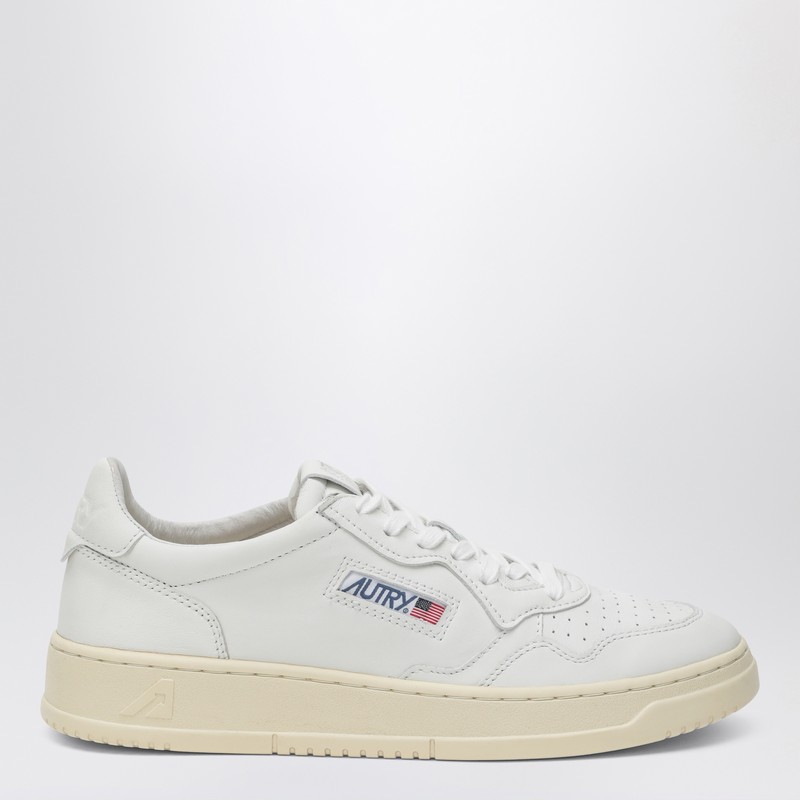 Autry White Leather Medalist Sneakers In White