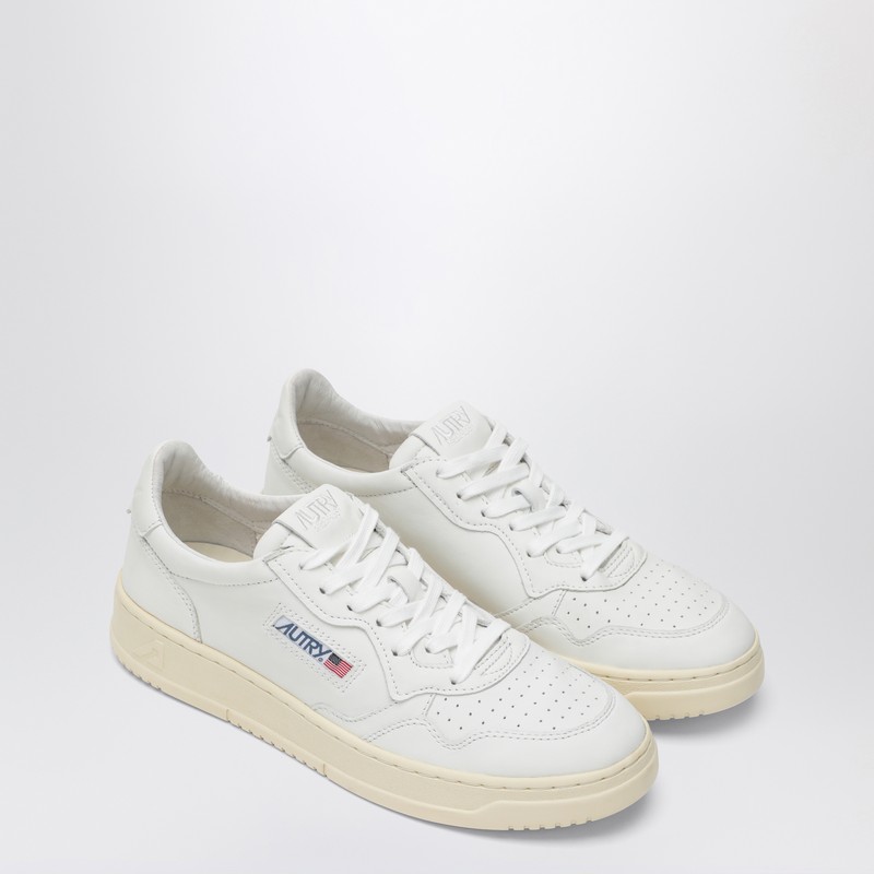 Autry White Leather Medalist Sneakers In White