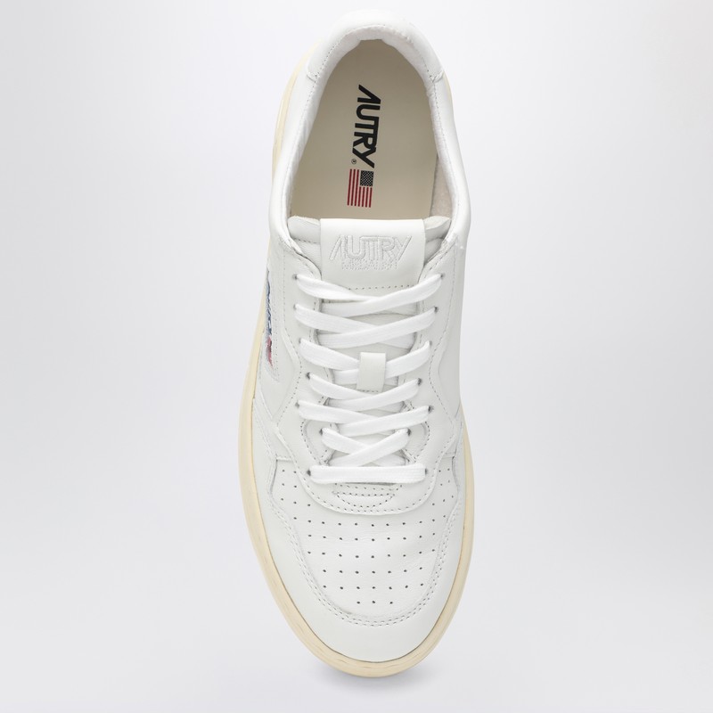 Autry White Leather Medalist Sneakers In White