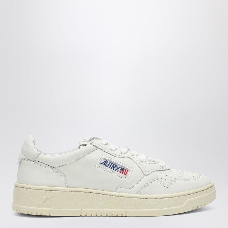 Autry Low Sneakers With Leather And Suede Combination In White