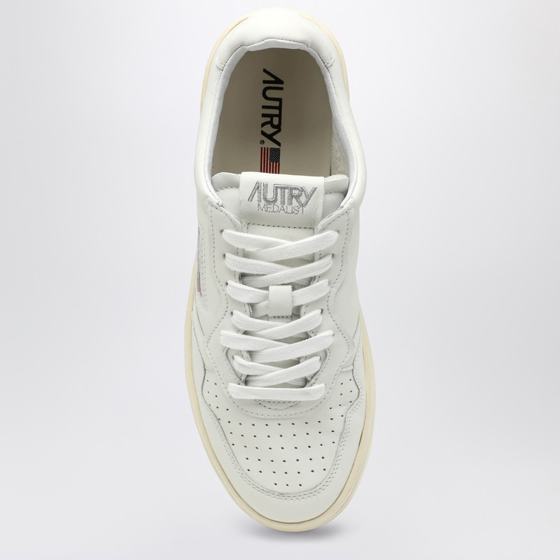 Autry Low Sneakers With Leather And Suede Combination In White