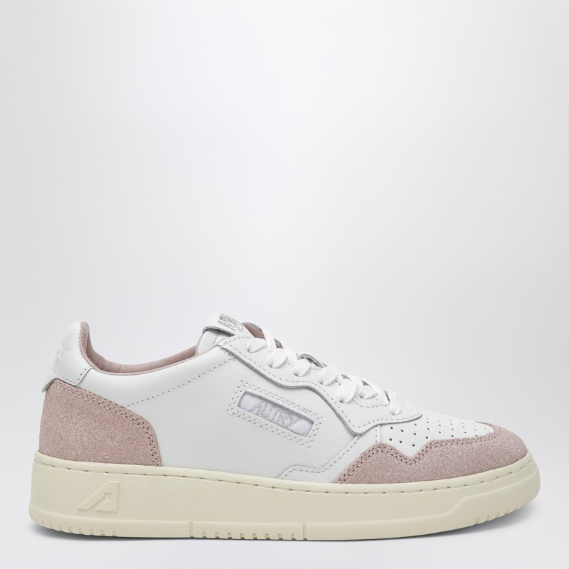 Medalist Low sneakers in white leather and pink suede